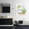 Stupell Industries Serene Bathroom Interior with Greenery Canvas Wall Art